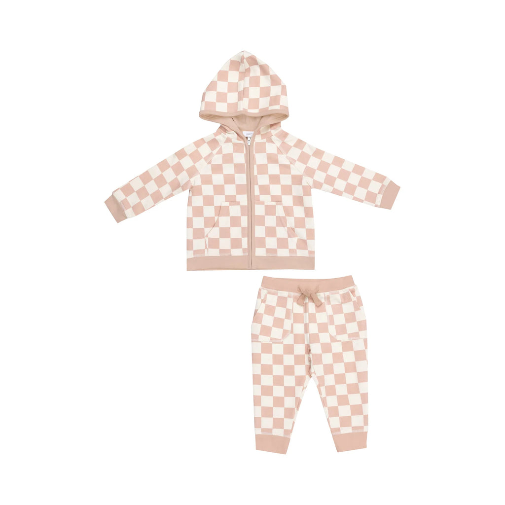 Checkerboard Hoodie and Jogger Set