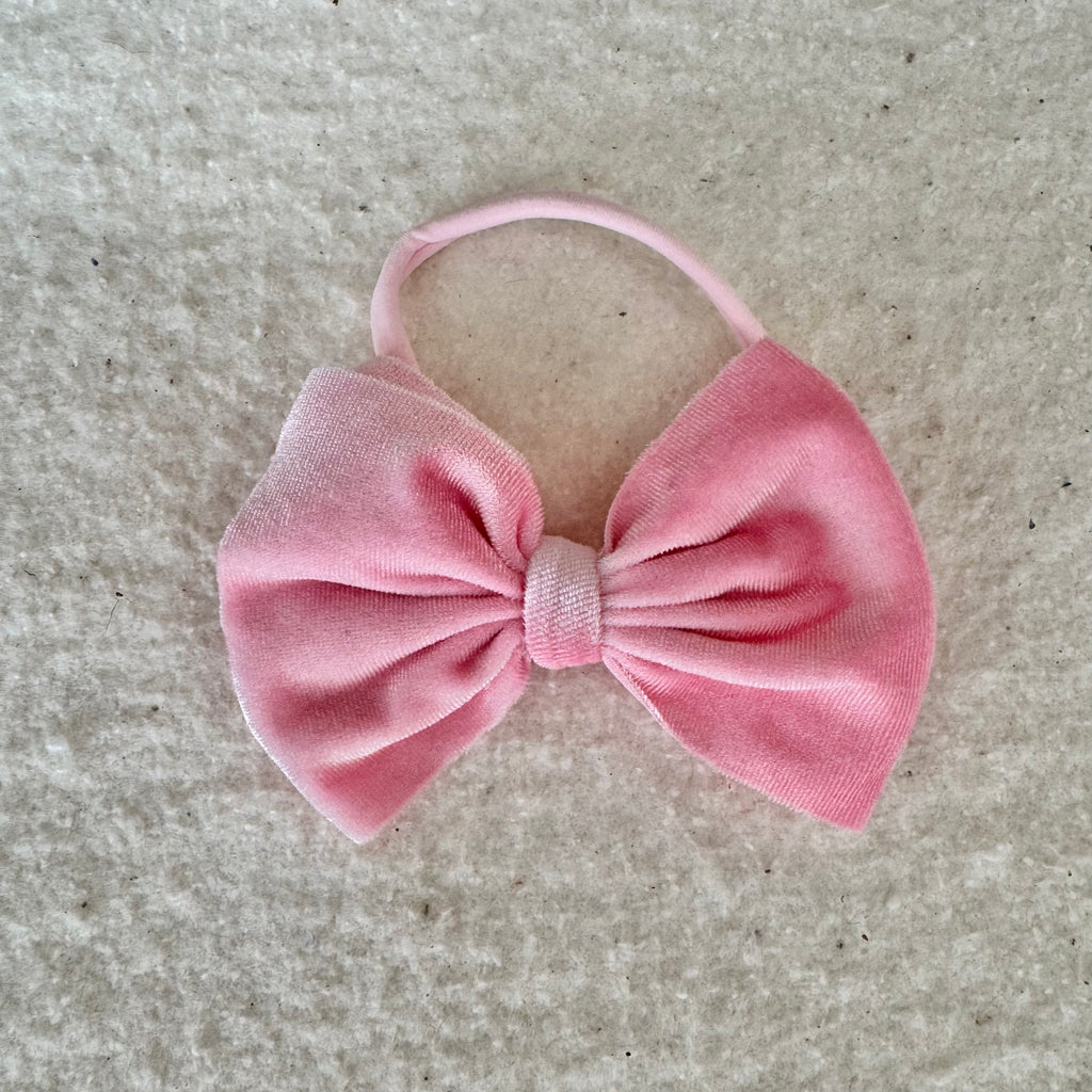 Velvet Bitty Bow Headband