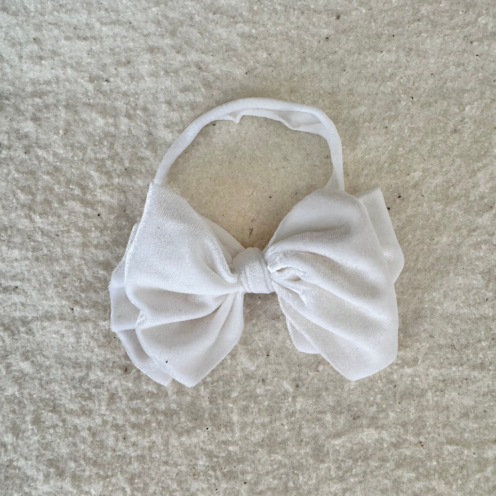 Velvet Bitty Bow Headband