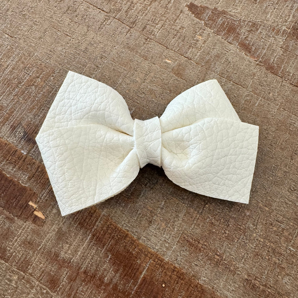 Pleather Bows