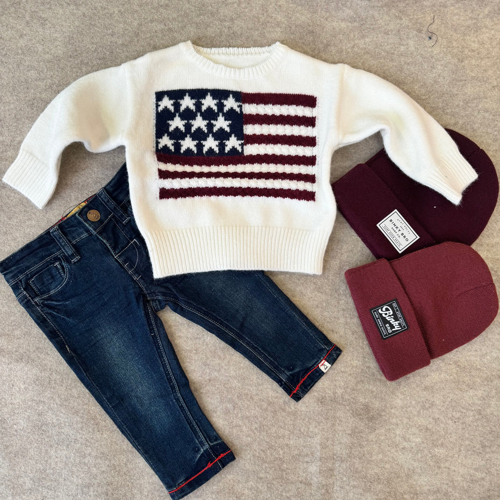 American Flag Sweater