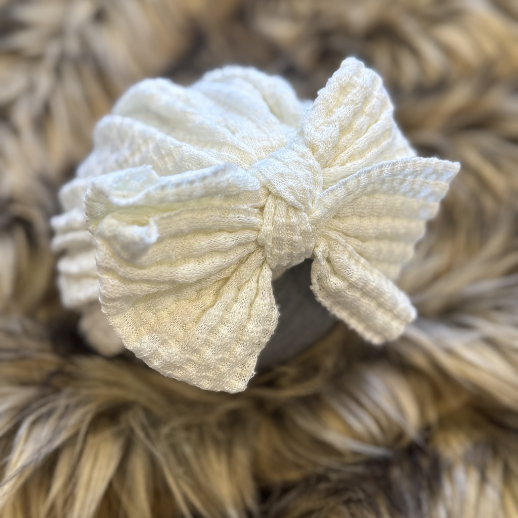 Ribbed Knotted Knit Turban