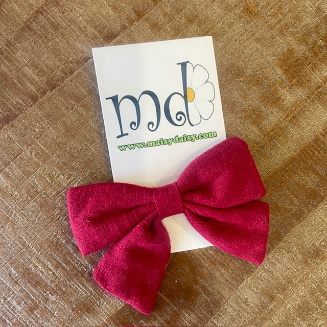 Poppy Bow Clip