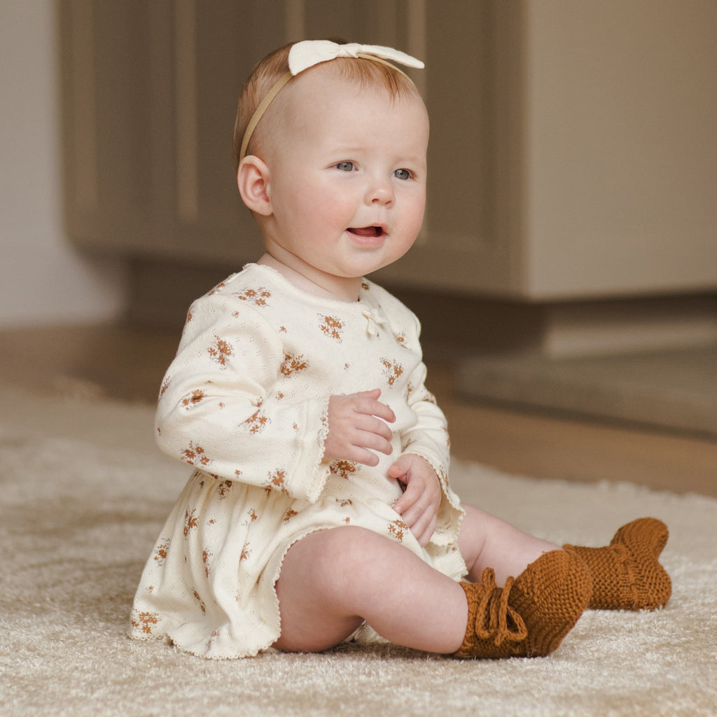 Autumn Floral Skirted Bodysuit