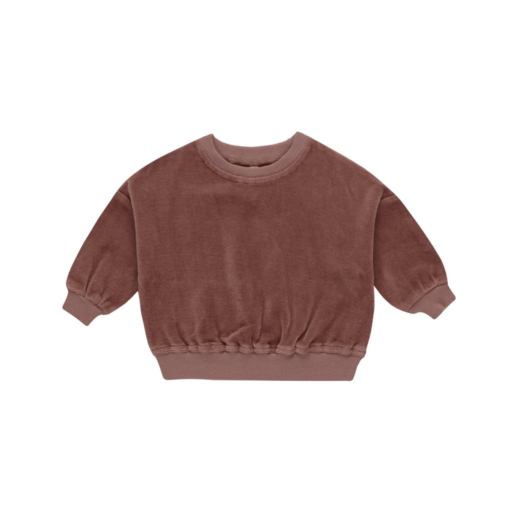 Velour Relaxed Sweatshirt