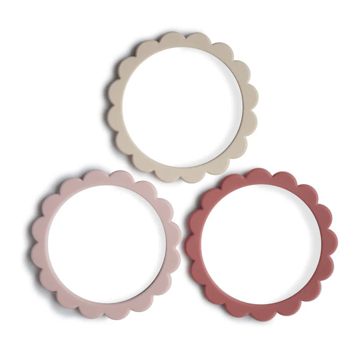 Flower Teething Bracelet 3-Pack